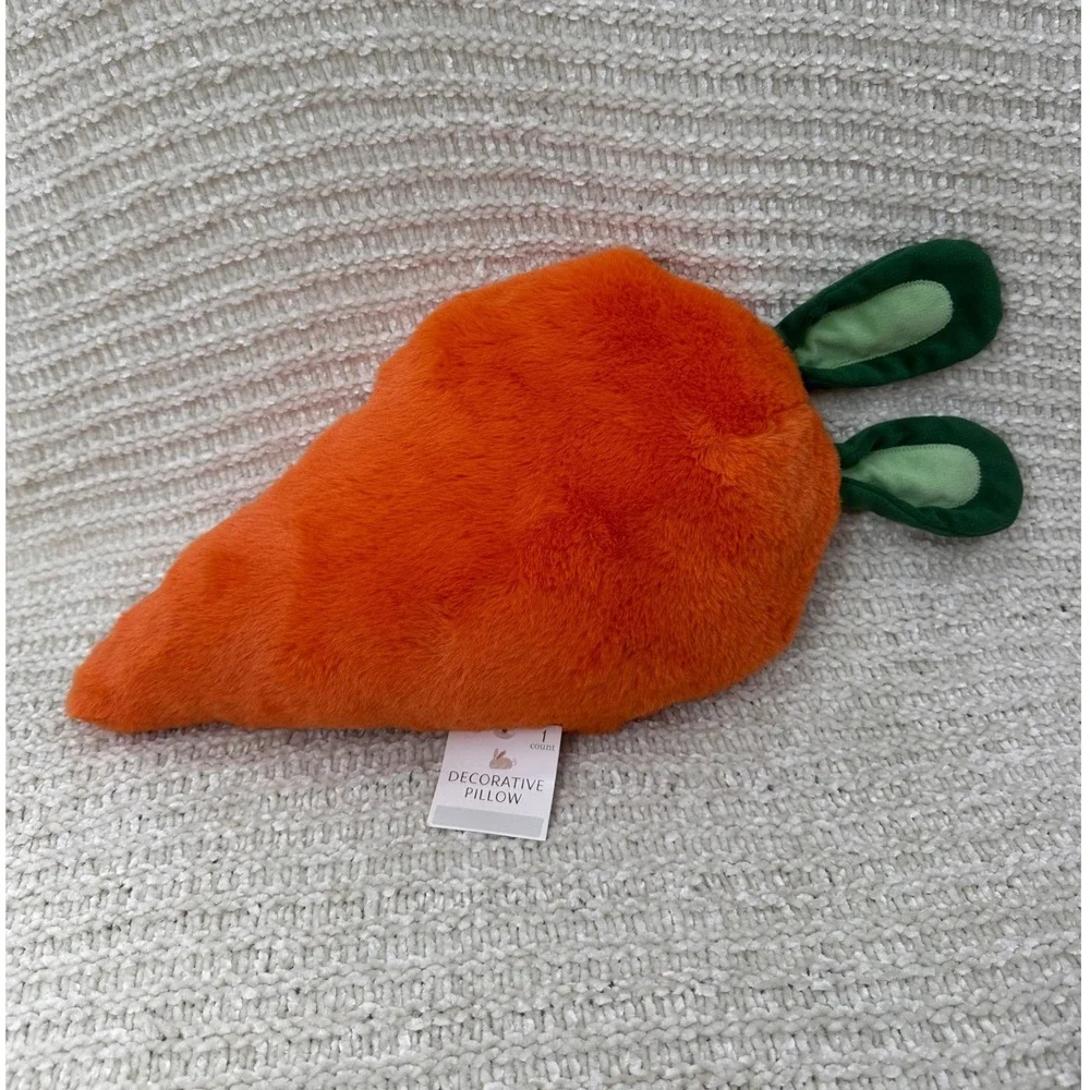 Target Carrot Decorative Pillow Plush Easter Stuffed Animal 19in Orange Kids Toy